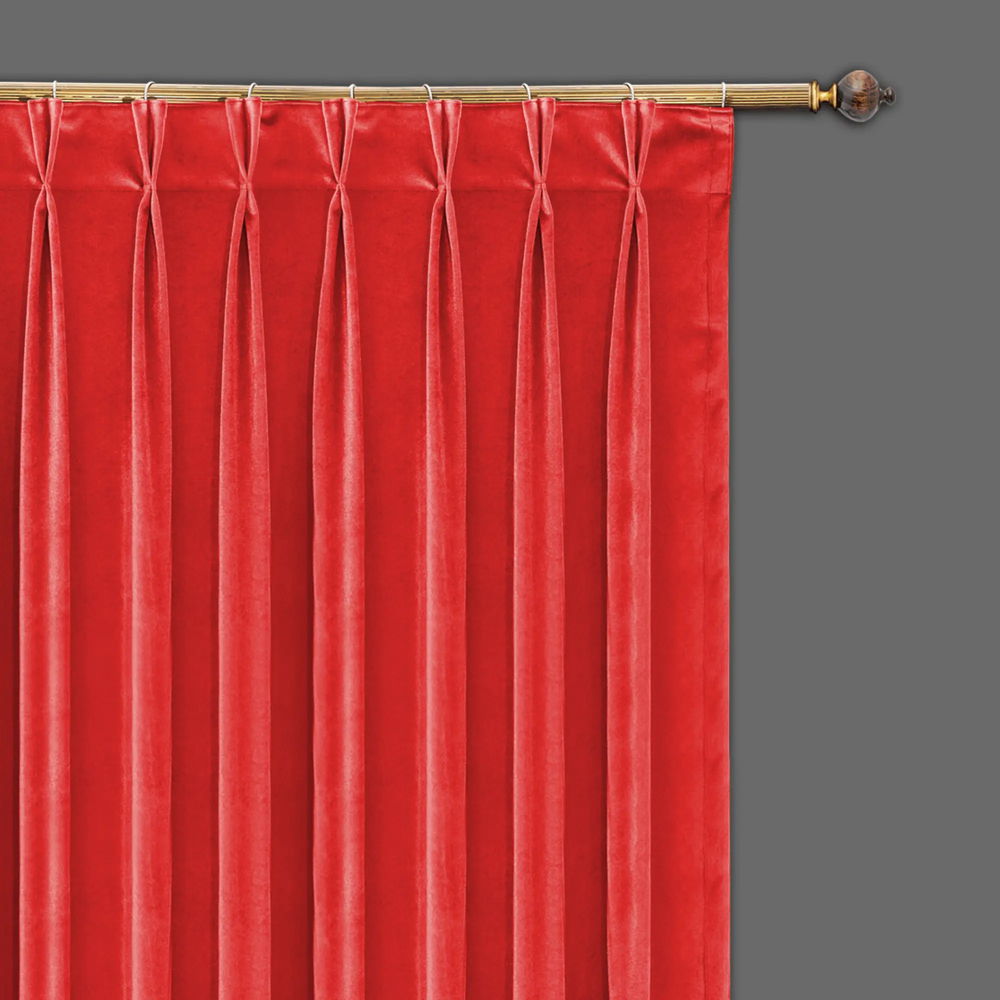 Pinch pleat blackout curtains