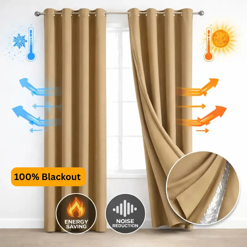 Thermal Insulated Blackout Curtains